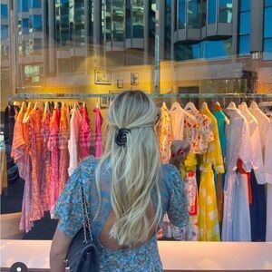 Boutique 9 Blue Floral Backless Dress